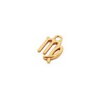 Pingente Signo Virgem Ouro 12 mm