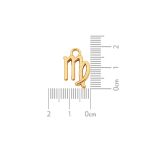 Pingente Signo Virgem Ouro 12 mm