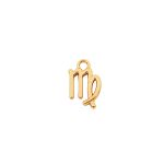 Pingente Signo Virgem Ouro 12 mm