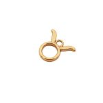 Pingente Signo Touro Ouro 20 mm