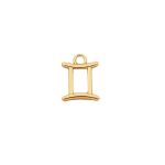 Pingente Signo Gêmeos Ouro 19 mm
