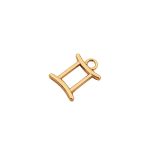 Pingente Signo Gêmeos Ouro 19 mm