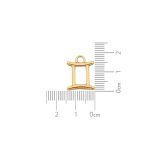 Pingente Signo Gêmeos Ouro 19 mm