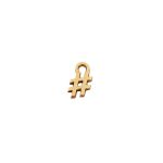 Pingente Hashtag Ouro 8 mm