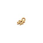Pingente Hashtag Ouro 8 mm