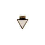 Pingente Triângulo Ouro V 19 mm