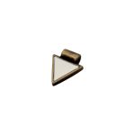 Pingente Triângulo Ouro V 19 mm