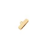 Ponteira Retangular Ouro 12 mm