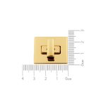 Fecho Liso Ouro 25 mm
