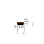 Passador Retangular Ouro V 8 mm