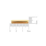 Passador Retangular Ouro 9 mm