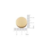 Passador Redondo Ouro 21 mm
