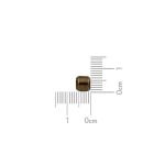 Passador miçanga Ouro V 6 mm