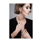 Brinco Liouville Longo Ouro Rosa