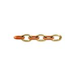 Corrente Mista Ouro com Amêndoa 21 mm