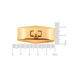 Fecho Retangular Ouro 21 mm