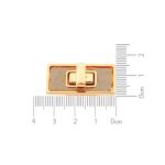 Fecho Retangular Ouro 15 mm