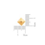 Enfeite Quadrado Ouro 8 mm