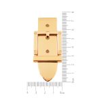 Enfeite Fivela Ouro 30 mm