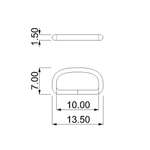 Argolas de Montagem Ouro 2 mm