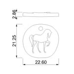 Pingente Cavalo Níquel 21 mm