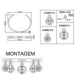 Pulseira Bolinhas Ouro 66 mm