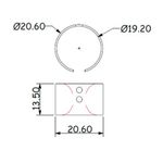Base Para Anel Ouro 13 mm