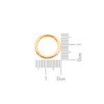 Argolas de Montagem Redenda Ouro 17 mm