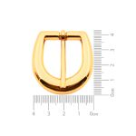 Fivela Meia Oval Ouro 40 mm