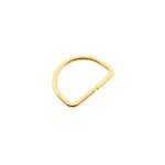 Meia Argola Ouro 30 mm