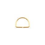 Meia Argola Ouro 30 mm