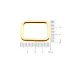 Argola Retangular Ouro 29 mm