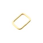 Argola Retangular Ouro 29 mm