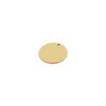 Pingente Redondo Liso Ouro 30 mm
