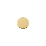 Pingente Redondo Liso Ouro 30 mm