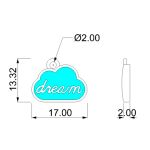 Pingente Dream Ouro 12 mm