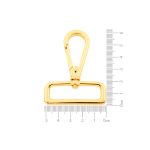 Mosquetão Argola Retangular Ouro 51 mm