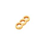 Passador Triplo Ouro 10 mm