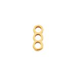 Passador Triplo Ouro 10 mm