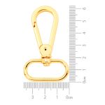 Mosquetão Argola Oval Ouro 37 mm