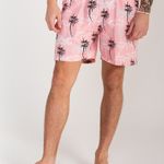 Bermuda Estampada Rock e Soda Masculina Elástico Praia Verão