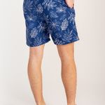 Bermuda Estampada Rock e Soda Masculina Elástico Praia Verão