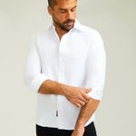 Camisa Rock e Soda Masculina Manga Longa Botões Confortável