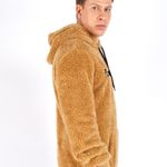 Blusão Moletom Rock e Soda Masculino Bolso Canguru Capuz Teddy