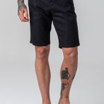 Bermuda Sarja Preta Masculina Rock e Soda