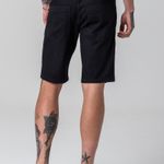 Bermuda Sarja Preta Masculina Rock e Soda