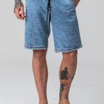Bermuda Jogger Jeans Masculina Rock e Soda