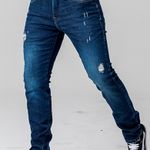 Calça Jeans Super Skinny Masculina Rock e Soda