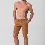 Bermuda Cargo Caramelo Sarja Masculina Rock e Soda