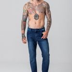 Calça Jeans Skinny Masculina Rock e Soda
